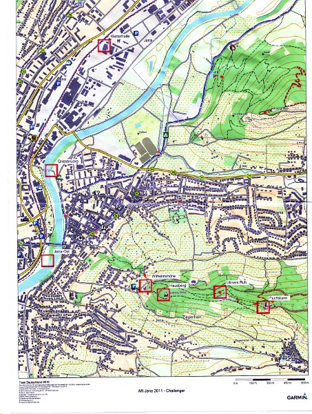Adventure Race Jena Karte